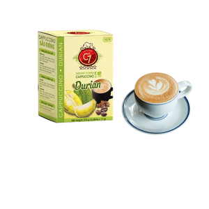 Premium Hucafood 4-en-1 Instant Durian Coffee Creamer Cappuccino Mellow Golden Weasel ¡Caja de experiencia de crema de frutas con el embalaje! - Product Image 2