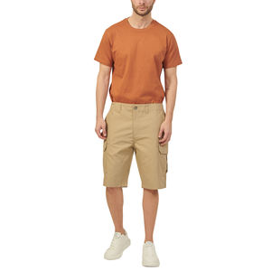 Shorts Cargo pour hommes de haute qualité 100% coton été décontracté respirant avec meilleur prix nouveauté motif solide teint uni - Product Image 6