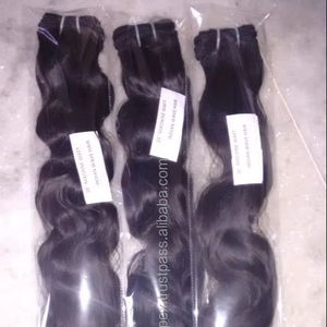 Cabello humano indio remy de alta calidad, tejido 100% sin procesar, virgen, natural, ondulado, 12A - Product Image 1