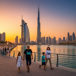 T-Shirt Dubai Habibi Travel per Set Regalo Familiare di Avventura, Cultura e Turismo - Product Image 3