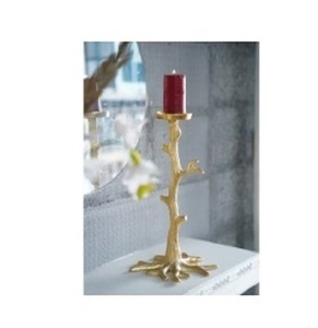 Bougeoir en métal rond en laiton personnalisé oiseau assis pour bougeoir attrayant pièce de table d'appoint bougeoir décoratif - Product Image 2