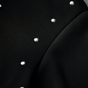 Sweat à capuche pour homme, coupe ajustée, design personnalisé, en molleton de coton écologique, avec broderie chenille et strass imprimés en relief, collection automne - Product Image 4