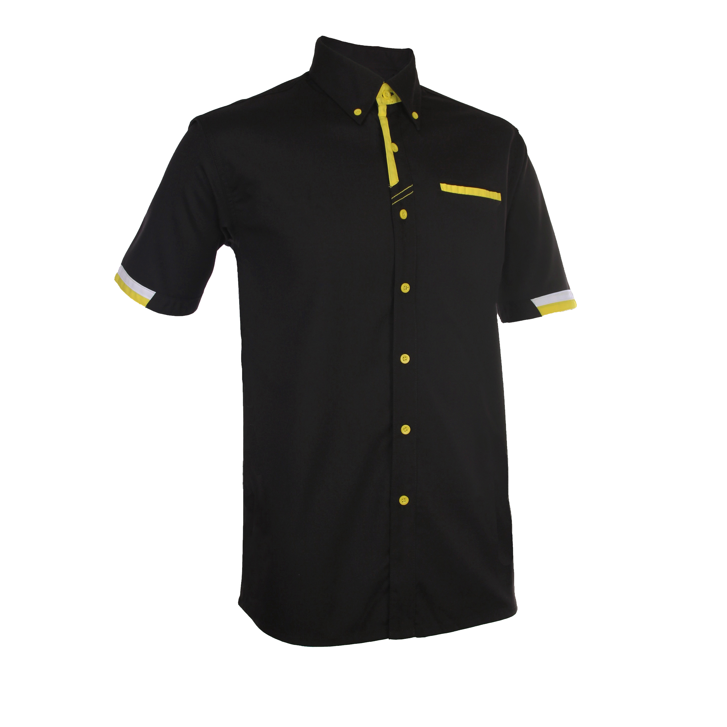 Black / Golden Yellow / White