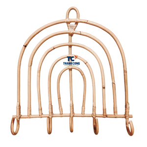 Decoración de pared de ratán ecológica para niños, decoración de ratán hecha a mano para habitación de bebé y sala de juegos, colgante de pared único - Product Image 3