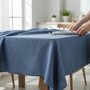 Premium 100% Cotton <b>Tablecloth</b> 140x180cm – Soft Texture, Durable Fabric, Elegant Dining Decoration - Product Image 1