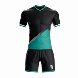 ชุดฟุตบอลคุณภาพสูงปี 2026 เสื้อยืดคอโพลีเอสเตอร์ กางเกงขาสั้น ระบายอากาศได้ดี เป็นมิตรกับสิ่งแวดล้อม แห้งเร็ว รับสกรีนชื่อทีม สำหรับผู้ชาย - Product Image 1