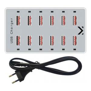 Cable de Carga USB Tipo A AUSB 12 Multifunción Blanco y Gris 770532 WH - Product Image 1