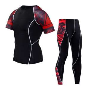 Conjunto Deportivo de Compresión para Hombre Nestrue, Ropa Deportiva de Invierno de Secado Rápido, Transpirable, Resistente al Viento, Manga Larga, Cuello Redondo - Product Image 6