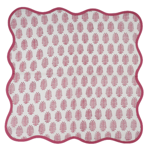 2025 vente chaude Taffy rose couleur avec indien main bloc feuille imprimé serviette en tissu pour la décoration de Table utilise - Product Image 4