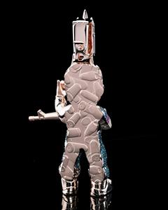 Bijoux Hip Hop RB Gems pour Hommes, Pendentif Personnalisé en Or Rose Glacé avec Moissanite VVS, Serti en Bezel, Dessin Animé 3D, Certifié IGI, pour Fêtes - Product Image 4