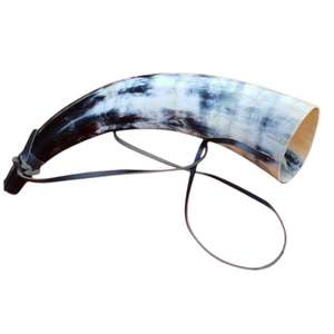 Lampe à sel Viking élégante en corne de buffle naturelle sculptée et polie, écologique, de la marque World Craft Impex, idéale pour la décoration de la maison et de mariage - Product Image 2