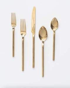 Ensemble de couverts élégants en acier inoxydable argenté Vaisselle de fête de mariage pour restaurant, hôtel, maison, usage quotidien, design durable - Product Image 6