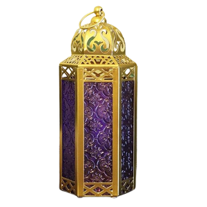 Linterna de vela de Metal de diseño marroquí Acabado en plata Durable Soporte DE LUZ DE Navidad Tarro de lámpara - Product Image 3