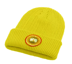 Gorro acrílico unisex de punto grueso para invierno, gorros con logotipo personalizado y calavera bordada con puños, gorros de lana 100% al por mayor - Product Image 1