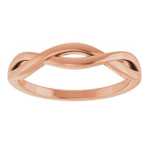 Stuller 14K Yellow Gold Fine Jewelry Twisted <b>Ring</b> 57897:100P <b>Statement</b> <b>Ring</b> with Cut Stone Inlay Everyday Wear - Product Image 3