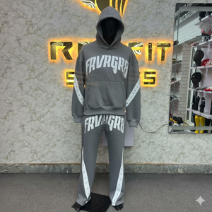 Dernier design, survêtement unisexe en molleton imprimé personnalisé, écologique, pour l'hiver, style streetwear, prix direct usine, unique - Product Image 1