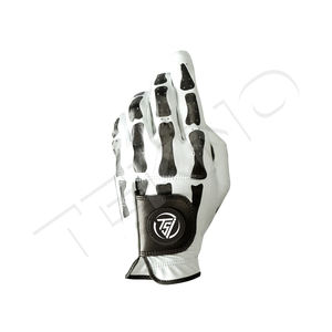 Oem Hombres Guantes de golf Más vendidos de alta calidad Totalmente llano Premium Durable Cabretta Cuero genuino Piel de oveja para uso manual - Product Image 4