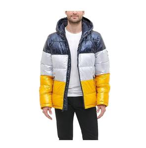 Veste d'hiver pour homme en toile épaisse, col montant, logo sur le devant, imperméable, coupe-vent - Product Image 4