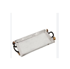 Latest Arrival ELEGANT DESIGNS Stainless Steel <b>Powder</b> Coated Durable Serving Tray Custom <b>Color</b> Logo for Kitchen Home Decor - Product Image 2