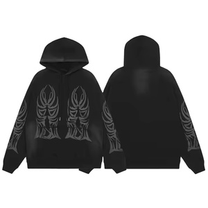 Nouveau style 2026 – Sweat à capuche tendance pour homme, 100 % coton molletonné/éponge française, écologique, idéal pour l'hiver - Product Image 2