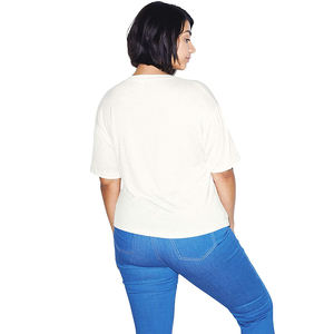 Precio al por mayor 100% algodón Tops mujer camiseta OEM calidad talla grande alta calidad impresión personalizada Camiseta de manga corta - Product Image 6