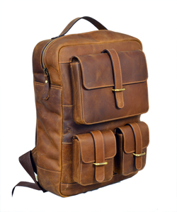 High Capacity Genuine <b>Leather</b> <b>Backpacks</b> Luxury Style <b>Backpack</b> Available at Bulk Quantity - Product Image 3