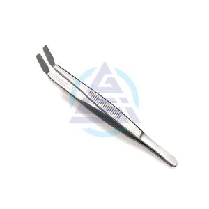 Pinzas Quirúrgicas Kuhne, Pinzas de Cobertura, Pinzas Médicas Especiales de 105 mm, Pinzas con Punta de Gancho y Punta Plana - Product Image 1