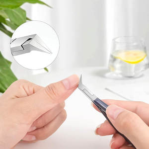 Lame droite de coupe-ongles d'orteil pour ongles incarnés et épais en acier inoxydable et pointe pointue coupe-ongles incarnés mâchoire large - Product Image 3