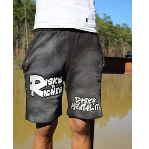 Shorts de sueur délavés à l'acide pour hommes Poches Séchage rapide Respirant Meilleur design Shorts délavés à l'acide Services OEM Shorts pour hommes - Product Image 6