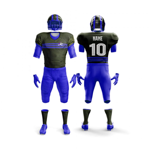 UNIFORMES DE FÚTBOL AMERICANO TOTALMENTE SUBLIMADO LOGOTIPO PERSONALIZADO, NOMBRE DEL EQUIPO Y NÚMEROS BORDADOS + TELA SARGA. - Product Image 6