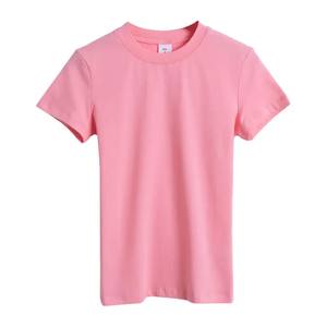Vente en gros de t-shirts en coton pour femmes, coupe ajustée, logo personnalisé et différentes couleurs, taille XL disponible, anti-rides, séchage rapide - Product Image 6