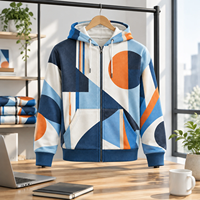Sweat-shirts à capuche entièrement zippés personnalisés avec logo pour les équipes et les événements