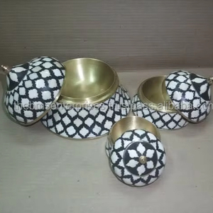 กล่องเหรียญเงินสีเขียวพร้อมดีไซน์ฝังกระดูกอินเดียกล่องเครื่องประดับเรซิ่นผลิตและส่งออกโดยบริษัท - Product Image 2