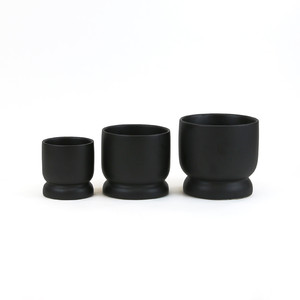 COB7404BK - ชามเซรามิกสีดำทรงโมเดิร์นขนาดเล็ก - 4 นิ้ว (กว้าง) x 4.25 นิ้ว (สูง) - Product Image 3