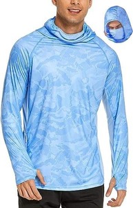 Sublimación camuflaje pesca Sudadera con capucha hombres manga larga transpirable secado rápido pesca protector solar pesca camisa deportes juegos Jersey - Product Image 2