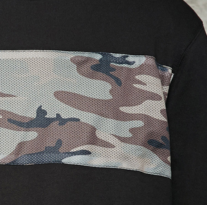 Nouveau haut polyvalent couleur contrastante coutures lâche épaule Style solide sweat-shirt pour hommes - Product Image 3