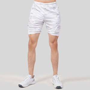 Short de sport personnalisé unisexe pour sports d'hiver en maille pour la course à pied et le fitness ensemble en coton uni de grande taille pour les collations de sports d'été - Product Image 6
