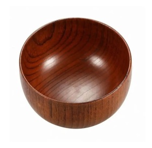 Tazón de Madera Tallado a Mano de Estilo Artesanal Moderno y Ecológico |   Tazón para Servir Ecológico y Duradero para Fiestas - Product Image 3