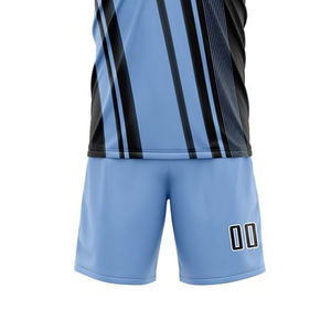 ชุดเสื้อฟุตบอลและกางเกงขาสั้นเสื้อเจอร์ซีย์ชุดเล่นฟุตบอลผลิตแบบมืออาชีพ - Product Image 5