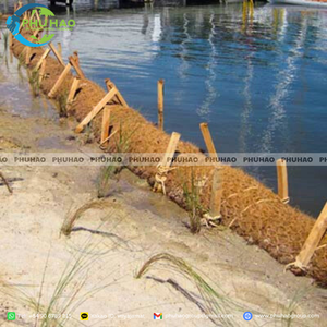 BEST SELLER SIZE: 35cm x 4m Vietnam's Finest: Exported Coconut Coir <b>Logs</b> Specialized in High-Quality Riverbank Protection - Product Image 4