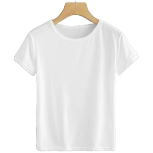 Camisetas de mujer de algodón grueso en blanco de diseñador liso de algodón supersuave camiseta de mujer joven Etiqueta Privada y etiqueta camisetas de mujer - Product Image 6