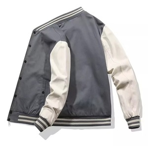 ODM OEM Personnalisé Haute Qualité 2025 Veste de Baseball Style Universitaire pour Hommes Mode Veste en Laine et Cuir Personnalisée - Product Image 5