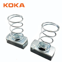 Aksesoris Pemasangan Strut, Mur Pegas Seng Listrik M6 M8 M10, Mur Pegas Saluran Strut