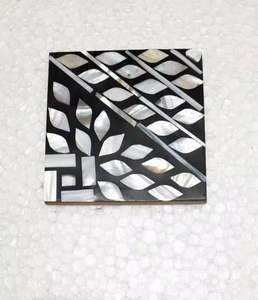 Decorative Mother of Pearl <b>Coaster</b> <b>Set</b> Functional and Stylish Use for Juice Beer Glass - Product Image 3