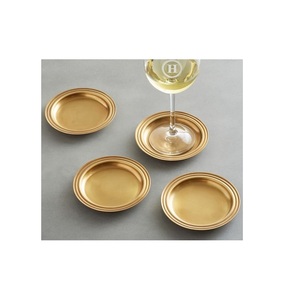 ถาดรองแก้วโลหะทรงกลมทันสมัยออกแบบได้ตามต้องการรูปทรงและการตกแต่งจานเคลือบเงา - Product Image 3