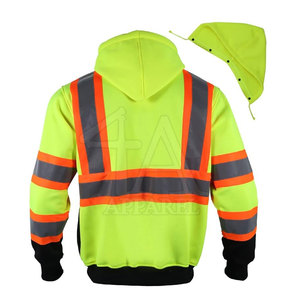 Safety Focused <b>Men</b> <b>Jacket</b> With Bright Fabric And <b>Reflective</b> Details For Workplace Protection - Product Image 3