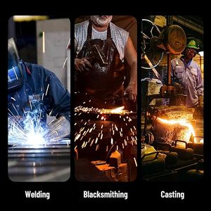 Protège-jambes de soudage en cuir fendu Spats de botte Protection contre les flammes et la chaleur Équipement de sécurité pour les soudeurs Utilisation de vêtements de travail en usine de construction - Product Image 5