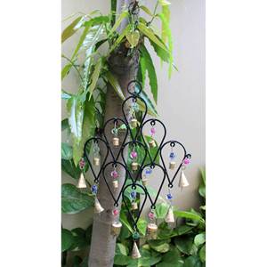Bohemian-Style Recycled Iron Teardrop Wind <b>Chime</b> <b>Bells</b> Metal Wall Hanging Garden Outdoor Patio Decor Mobiles - Product Image 3