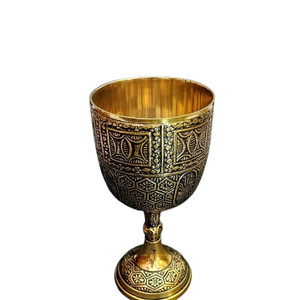 Hecho a mano para copa de vino de latón incluye material estilo uso Iglesia fiesta diseño términos mejorar atraer compradores precio al por mayor - Product Image 3