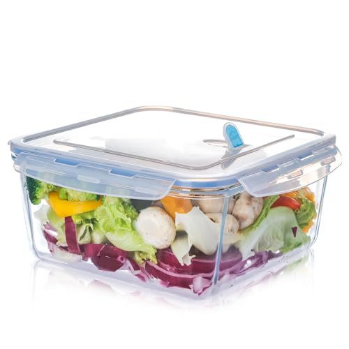 3.3L Square Glass Food Storage Containers with Lids Microwave Oven Dishwasher Safe Food Preservation Box
